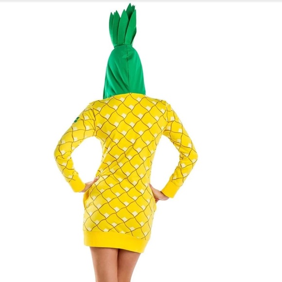 Tipsy Elves Pineapple Halloween Costume Dress - Picture 2 of 4